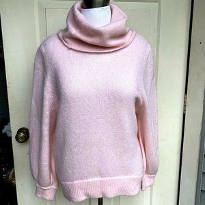 Magaschoni pink wool blend cowl neck sweater S